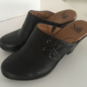 Sofft  leather clogs, new without tags, size 6
